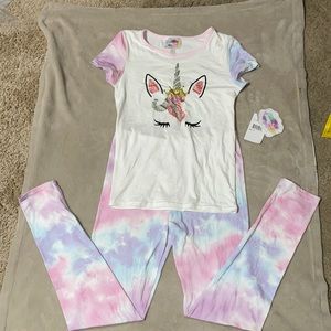 Girls Unicorn Pajama Set Size 12
